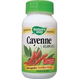  Natures Way Cayenne Pepper 450 mg 100 Caps Health 