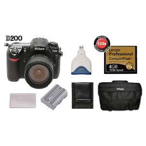 Camera + Nikon 18 70mm AF S Lens + Extra Nikon EN EL3e Battery + Nikon 