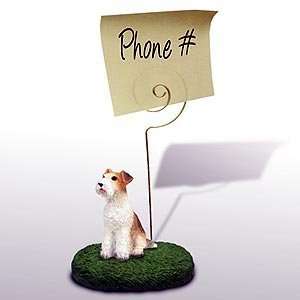  Fox Terrier Note Holder (Wire Haired)