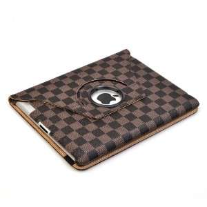 ATC Light coffee Newly Design Checker Synthetic Grid Leather Notebook 