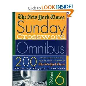  New York Times Sunday Crossword Omnibus  vol 6 [Paperback] The New 