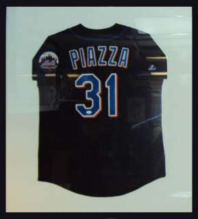   Piazza Signed Framed New York Mets Jersey JSA Auto Very RARE  