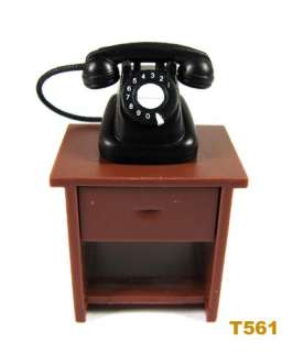   Miniatrue Dial Phone Telephone handset & fridge magnet Mini toy  
