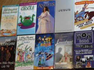 Huge Lot of 31 Christian Programs VHS Videos Religion  