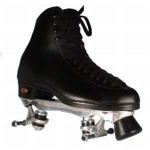  Riedell Roller Skates Pre Mounted 120 boots black   Size 