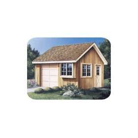  Shed with Overhead Door Plan (Woodworking Plan)