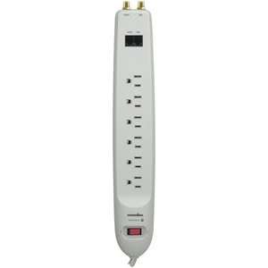  Dish Pro Approved 6 Outlet Surge Suppressor with Coax 