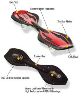Razor Ripstik Ripster Caster Board Skateboard   Red 845423001018 