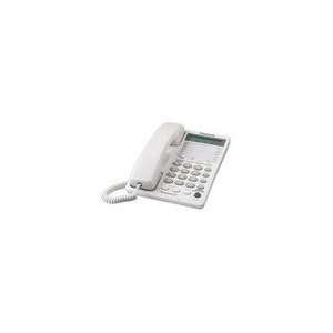 Panasonic KX TS27W 2 Line Corded Desk Phone with Multi Functional LCD