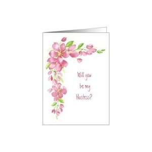 Cherry Blossom Pink   Hostess Wedding Invitation Card