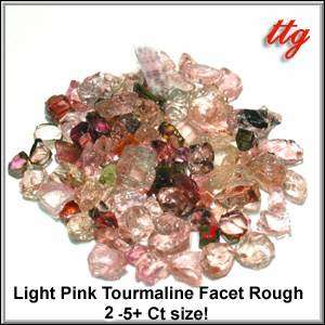Enjoy Lite Pink Tourmaline Gem Rough For Faceting #1  