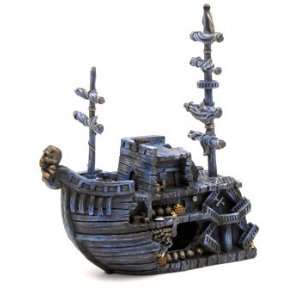 Penn Plax RR928 Pirate Treasure Ship Bow Large