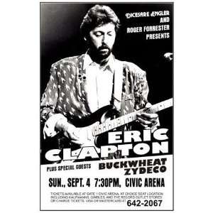 Eric Clapton Buckwheat Zydeco Yardbirds Layla 11x17 Rare Very Limited 