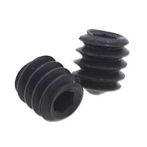 Black Oxide Alloy Steel Set Screw, Hex Socket Drive, Cone Point, #6 32 