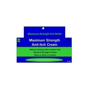  Maximum Strength Anti Itch Cream 1oz Health & Personal 