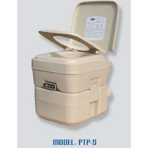  5 Gallon Portable RV Toilet   Beige Finish Sports 