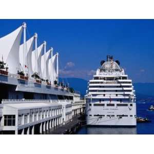 Island Princess Cruise Ship, Canada Place, Vancouver, Canada Stretched 