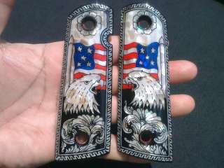 MOTHER OF PEARL INLAY GRIPS FIT KIMBER / TAURUS / COLT 1911,1991 