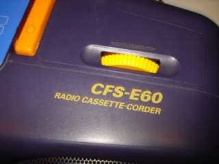Sony CFS E60 Boombox Purple Radio Radio Cassette REPAIR  