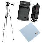 For Sony HX100V HDR CX700V FH50 Battery Charger+52 inch Tripod+Cleanin 