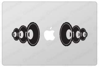 Music Speaker MacBook Pro Air Humor sticker decal  