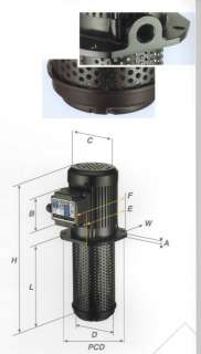 Filterable Coolant Pump 1/2HP 240mm 3PH 220/380/460V  