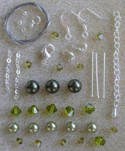Swarovski Crystal Pearl Necklace Earring Bead Kit  
