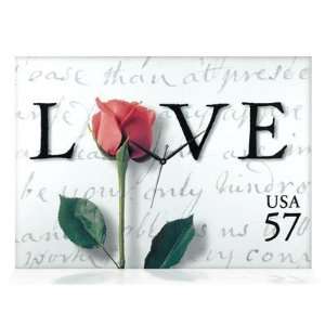 Love Letters Canvas Wall Clock