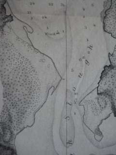 1862 Bache Coast Survey Shipwreck Map COOS BAY Oregon  