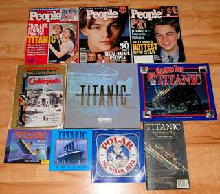 This is a lot of Titanic Books & People Weekly featuring Titanic~
