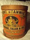   STANWIX Rome NY Ethridge Tuller & Co TOBACCO BIN Wood Barrel Bucket