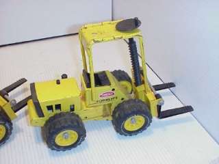 Tonka forklift 11 inch pressed steel toy  