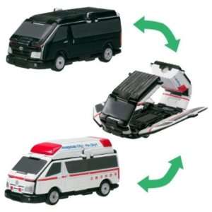 Bandai VooV Transforming Toy Car Ambulance Toyota HiAce  