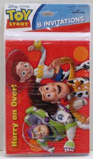 Toy Story 3 8 Birthday Party Invitations & Envelopes  