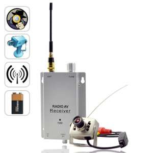 Mini Wireless Spy Camera Transmitter + Receiver Set  
