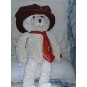   Plush Bear with Red Velour Hat Singing I Love You Forever Toy