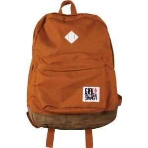 Girl Simple Backpack Orange Skate Backpacks  Sports 