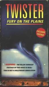 TWISTER Fury On The Plains (VHS) Tornado Documentery 085392010035 