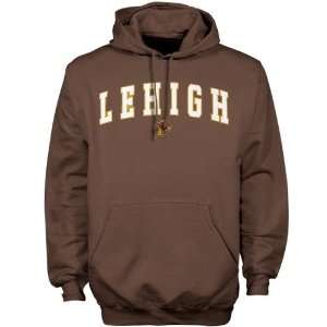 Lehigh Mountain Hawks Brown Player Pro Arch Hoody Sweatshirt (Small 