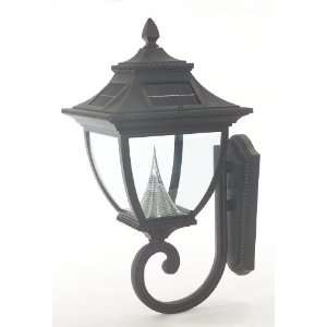 Gamasonic 104010 GS 104W Pagoda Solar Lamp Post with Wall Mount and 8 