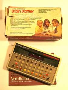   Vintage Electronic BRAIN BAFFLER Handheld Hand Held Game Rare  