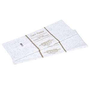 Gift Wrap Bag Tissue Paper White Foil Sequin Sparkle 20 Sheets 20 x 20 