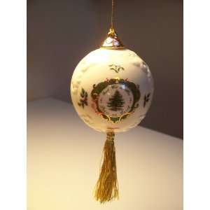 Spode Christmas Tree Peace on Earth Ball Ornament