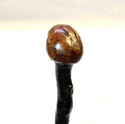   Vintage Irish Blackthorn Shillelagh Walking Stick Burled Handle  