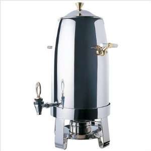  Five (5) Gallon Coffee Urn   Stainless Steel with Brass 