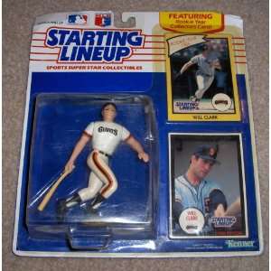  1990 Will Clark MLB Starting Lineup Figure Toys & Games