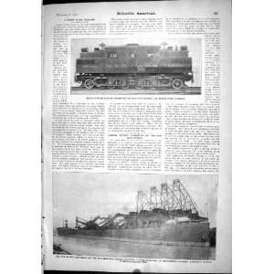   Hulett Clam Shells Ore Carrying Steamer Augustus Train