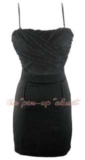 Black Lace & Tweed Convertible Strap Mini Dress Sz M L  