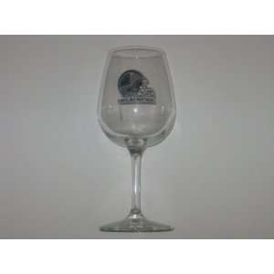   PANTHERS 12 ounce Team Logo WINE GLASS 