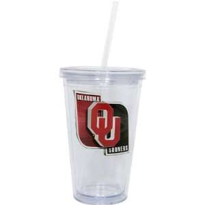    Oklahoma Sooners Double Wall Tumbler with Straw